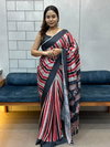 Tew Japan Satin Soft With Ajrak Print Sarees Wholesalers In Delhi